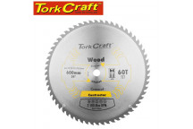 TORK CRAFT WOOD SAW BLADE 600X16,20,25,30, 40MM 60T KERF