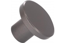 DARK GREY FLAT BUTTON KNOB 30MM