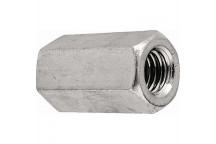 ZINC PLATED COUPLING NUT 6MM 2PIECE