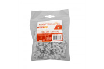 ELECTRICMATE ROUND CABLE SADDLE 12MM 100PER PACK