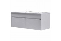 CABINET WALL HUNG 211116 BEAUTE DOUBLE DRAWER WHITE 1200X470MM BIJIOU
