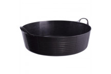 TOPLINE TUB BUILDERS BUCKET SHALLOW GLORILLA STEEL 35L BLACK.