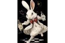 DAPPER BUNNY OF WONDERLAND DECOUPAGE A4