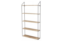 5TIER WALL SHELVES 59X15X116CM