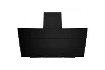 DEFY BLACK ZEUS INCLINED HOOD EXTRACTOR FOR HOB 90CM
