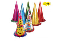 CONE HAT WITH TINSEL PARTY COSTUME