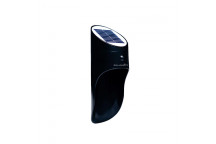 SOLARMATE BLACK SOLAR WALL LIGHT WITH DAY AND NIGHT SENSOR 5 WATT