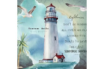 LIGHTHOUSE SERENITY DECOUPAGE A3