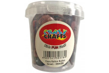 BUTTON CRAFT TUB BROWN