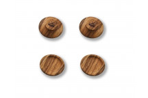 SMALL GLASS TOPPER 70X70X12MM 4PACK