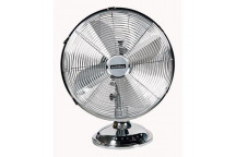 FAN DESK F24SC 12 INCH SATIN CHROME EUROLUX