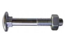 BLACK SQUARE BOLT AND NUT CUP M10X75MM P5