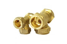 TEE EQUAL BRASS COMPRESSION 15MM