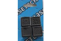 POLYPROPYLENE SQUARE INSERT 19MMX19MM 4PIECE