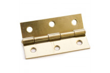 HINGE BUTT HPBHBP100  BRASS PLATED 2PP 100MM SAFE TOP 2PP
