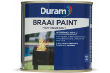 DURAM BRAAI PAINT HEAT RESISTANT BLACK 500ML