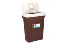 VALEMOUNT MEDIUM BROWN PLASTIC PET FOOD CONTAINER 11.8KG