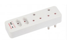 MULTIPLUG 2X16A 2XEURO 1XUSB-A 1XUSB-C CORE