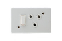 CRABTREE CLASSIC SINGLE SOCKET SWITCH 100X100