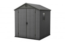 GREY AND BROWN DAWIN SHED 126X183X204CM