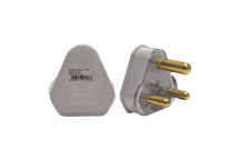 ELECTRICMATE WHITE HOLLOW PIN 16AMP TOP PLUG