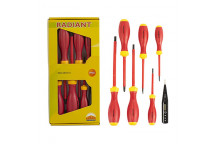 SCREWDRIVER 7 PIECE SET INSULATION AND TESTER