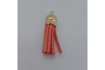 CRAFT CORAL TASSEL WITH GOLD CAP