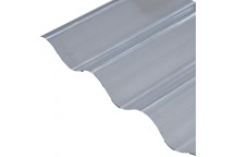 ROOFING POLY CLEAR CORR 0.8MM 2.4M MODEK