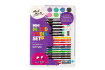 MIXED  MEDIA CRAFT SET MMKC0268 PAINT PENCILS MARKERS BRUSH  39PIECE