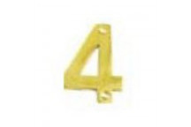 NUMERAL BRASS HOUSE NO4 75MM