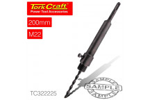 TORK CRAFT HOLLOW CORE ADAPTOR PLUS SDS DRILL BIT 200MMXM22