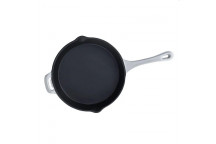 LKS CAST IRON GREY CHEF SKILLET ENAMEL