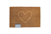 MAT EXT COVERED / INT COIR 4060 HEART 400 X 600MM MASTERMAT