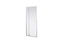 PIVOT AQUATIDE WHITE CLEAR GLASS SHOWER DOOR 900-1100X1850