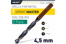 ALPEN HSS SPRINT MASTER DRILL BIT 4.5MM