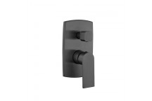 BIJIOU CLEVO GUNMETAL CONCEALED BATH AND SHOWER MIXER WITH DIVERTER