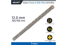 ALPEN FORCE X 12.0 X 160/100 SDS-PLUS DRILL BIT X4 CUTTING EDGES
