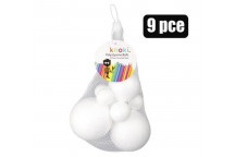 KHOKI POLYSTYRENE BALLS VARIOUS SIZES 9 PIECE