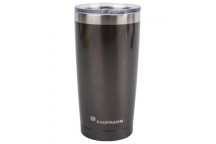 KAUFMANN GREY DOUBLE WALL TUMBLER WITH LID 500ML