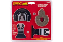 TORK CRAFT QUICK CHANGE OSCILLATING GENERAL PURPOSE ACCESSORY KIT 4PC