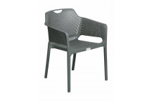 ANTHRACITE GREY POLYPROPYLENE ROMA CHAIR