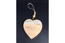 WOOD HEART WITH BEADS 150X150