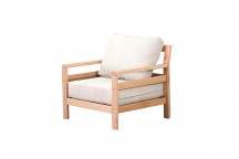 THE COUCH SALIGNA P01/VAR 1 SEAT TOFU VARNISH IS A PREMIUM SINGLE-SEATER LOUNGE