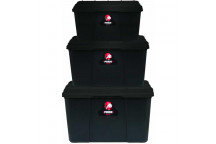 PRIDE BLACK STORAGE BOX SET 3PIECE