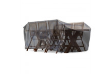 KALAHARI BLACK 8-SEATER PATIO COVER