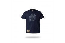 NAVY BEVEL PRINT KIDS T-SHIRT NO3-4