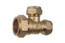 TEE REDUCING  BRASS COMPRESSION  22MMX22MMX15MM