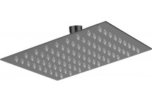 BREVIK SHOWER HEAD SQUARE BLACK 200MM