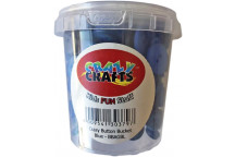 BUTTON CRAFT TUB BLUE