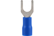RUWAG PRE-INS SPADE TERMINAL BLUE 6MM 25 PER PACK